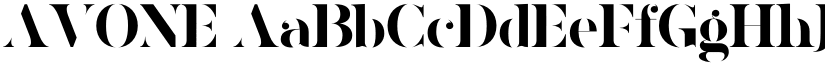 AVONE font