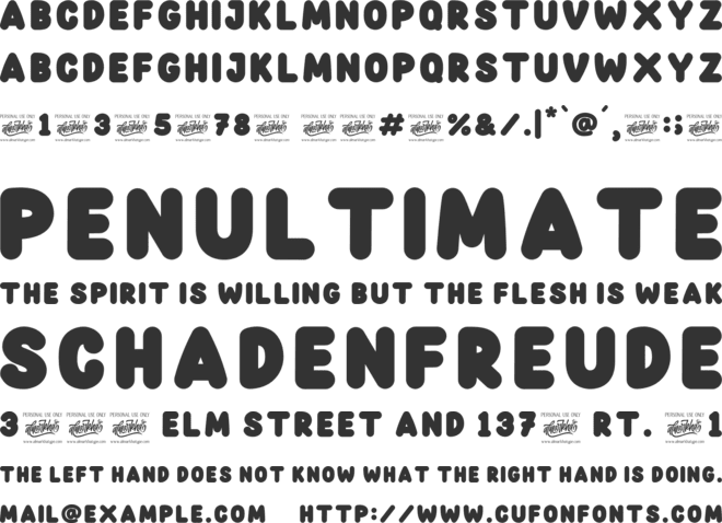 Keepsmile font preview