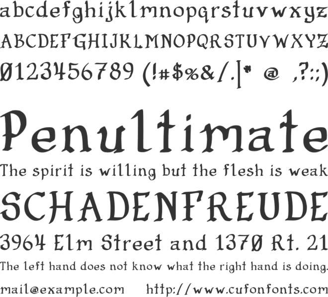 Callignify font preview