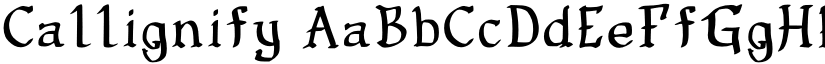 Callignify font