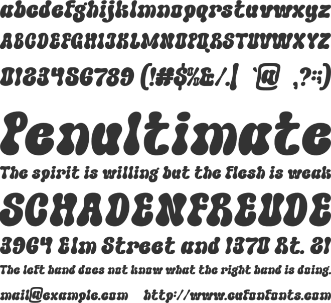 Meppid font preview
