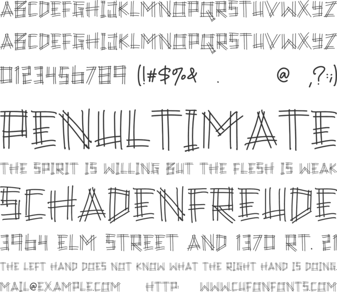Rockle font preview