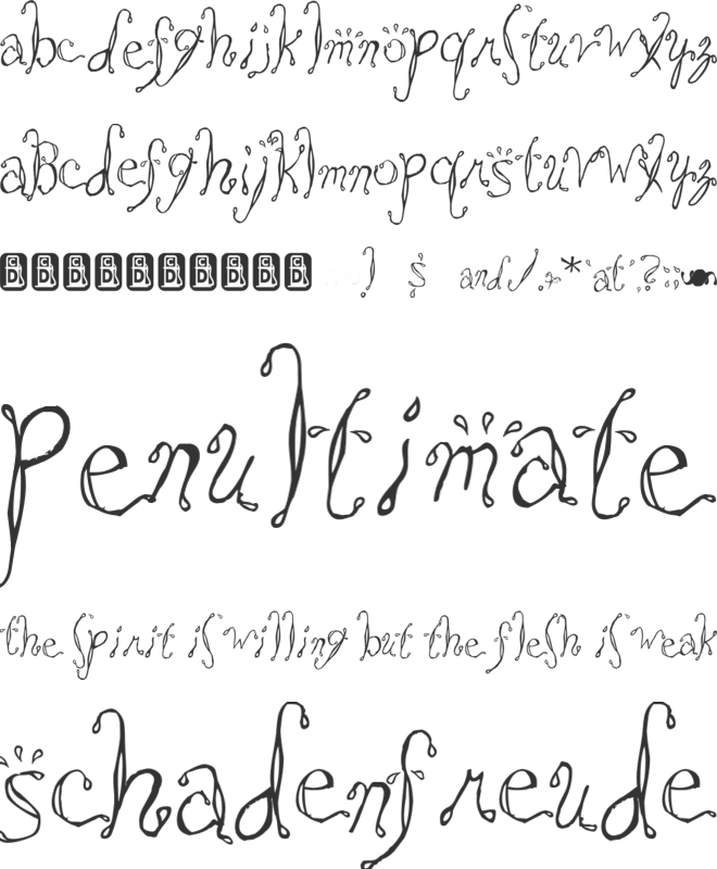 Saltwater font preview