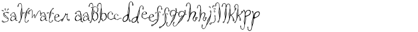 Saltwater font