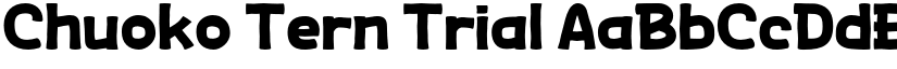 Chuoko Tern Trial font download