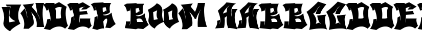 UNDER BOOM font download