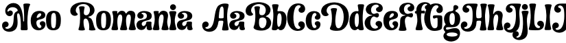 Neo Romania font