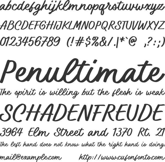 Sour Candy font preview