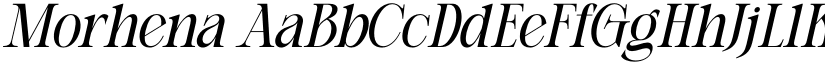 Morhena font