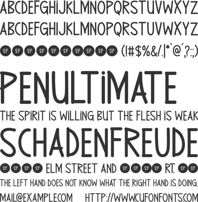 Rising Ambition font preview