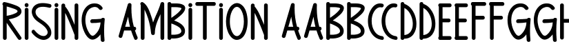 Rising Ambition font download