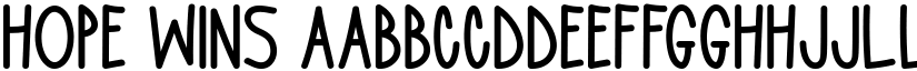 Hope Wins font