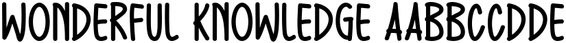 Wonderful Knowledge font download