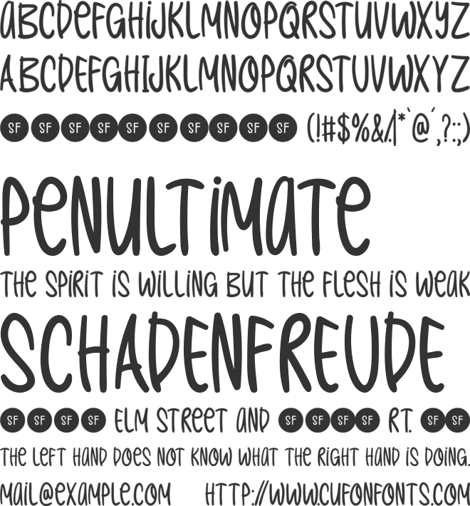 Women Progress font preview