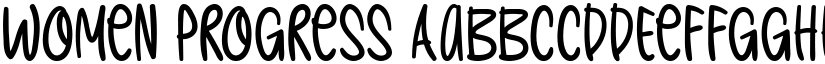 Women Progress font download