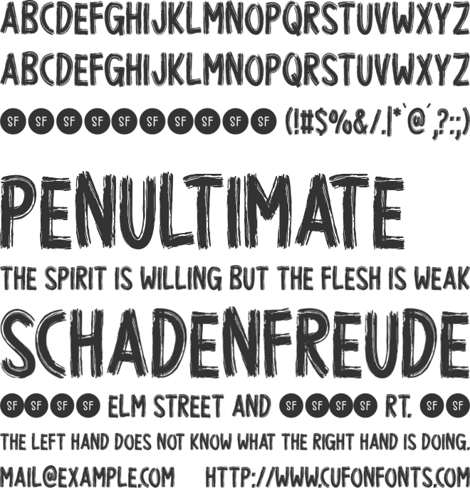 Strong Promise font preview