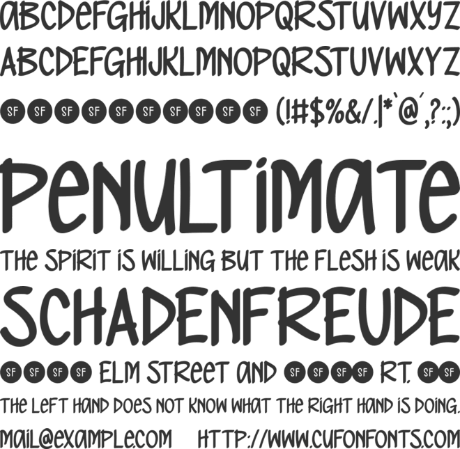 Fine Pair font preview
