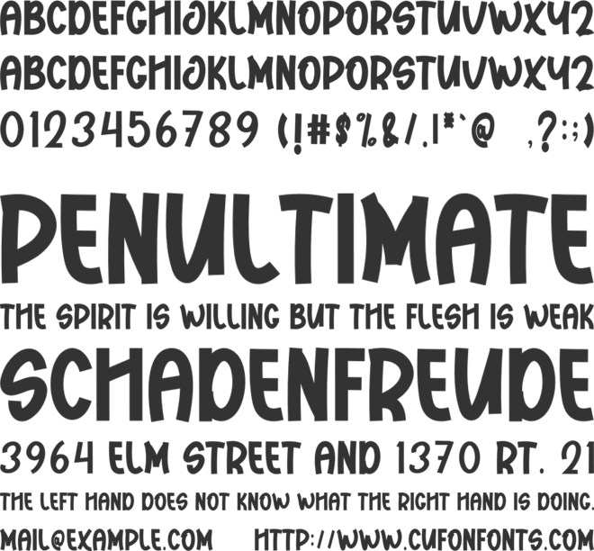 Retro Denim font preview