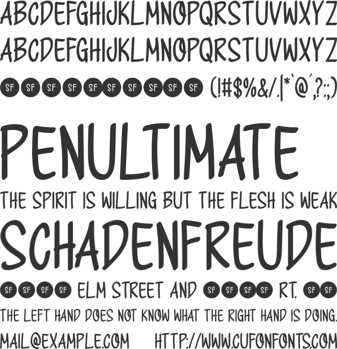 Keep Rising font preview