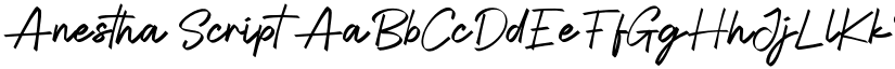 Anestha Script font download