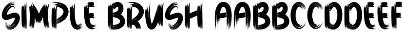 Simple Brush font