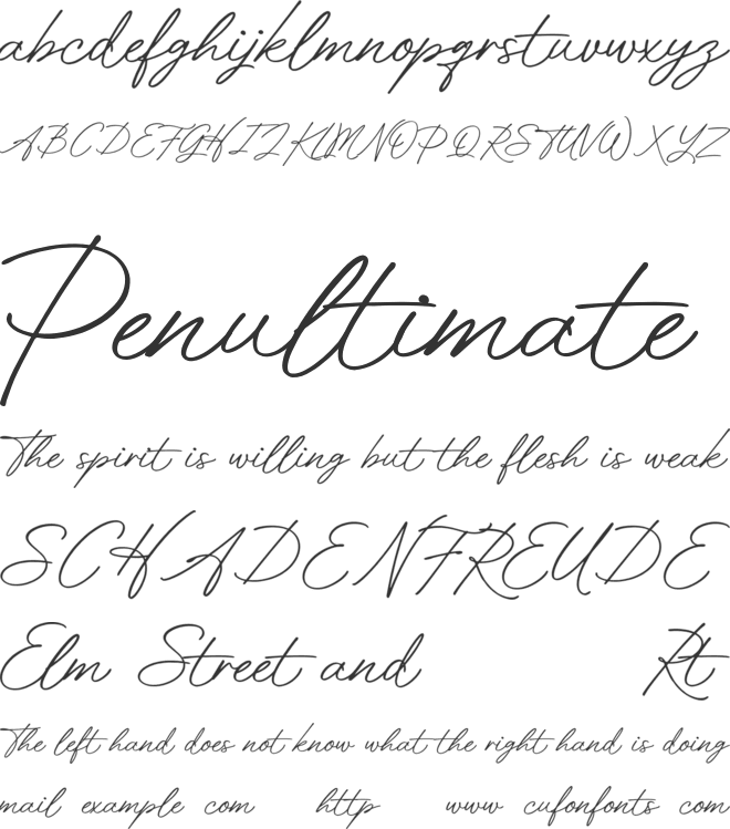 Scribe Tales font preview