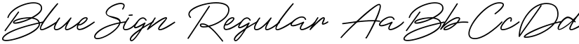 BlueSign Regular font
