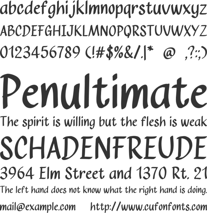 Boiler Droop font preview