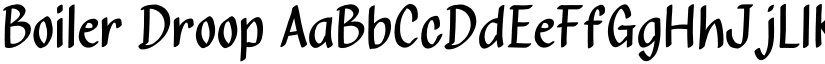 Boiler Droop font download