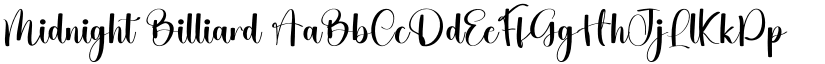 Midnight Billiard font download