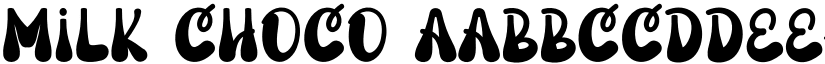 Milk Choco font
