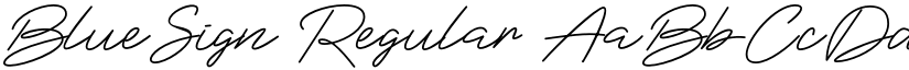 BlueSign Regular font