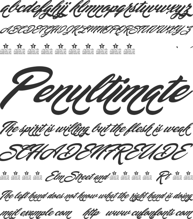 New Balance Personal Use font preview