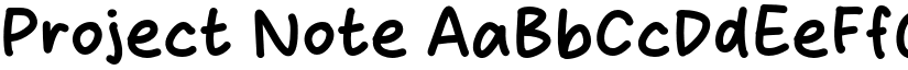 Project Note font download
