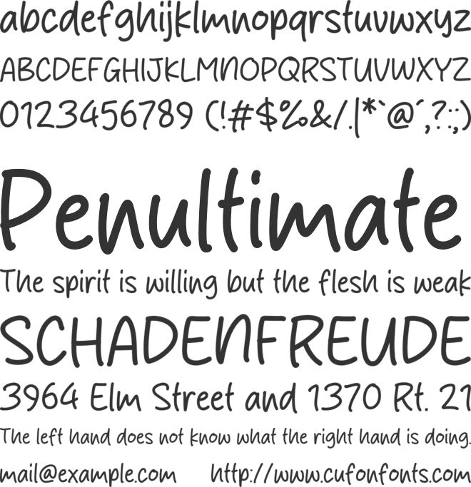 Make Choco font preview