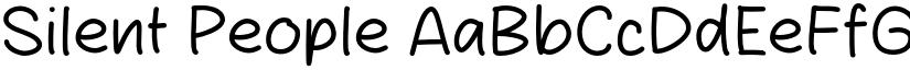 Silent People font download