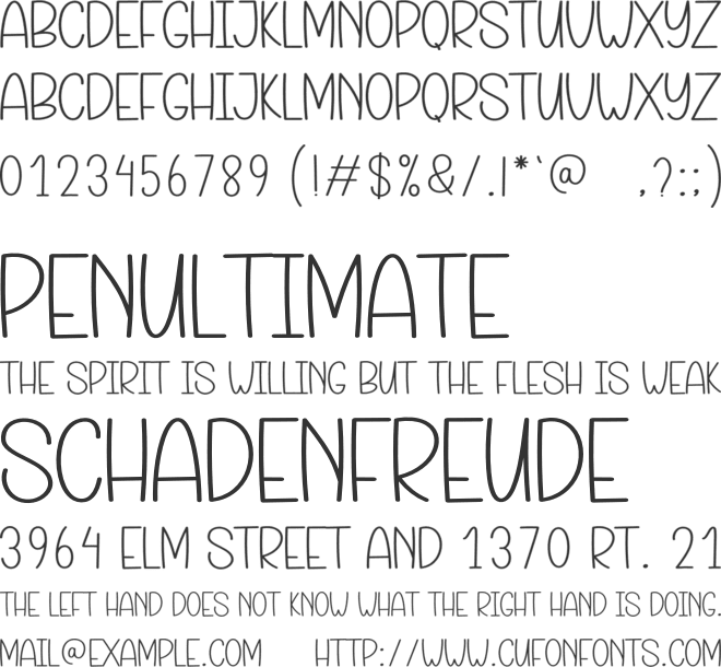Neon Starlight font preview