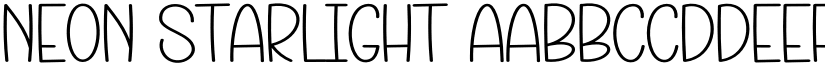 Neon Starlight font