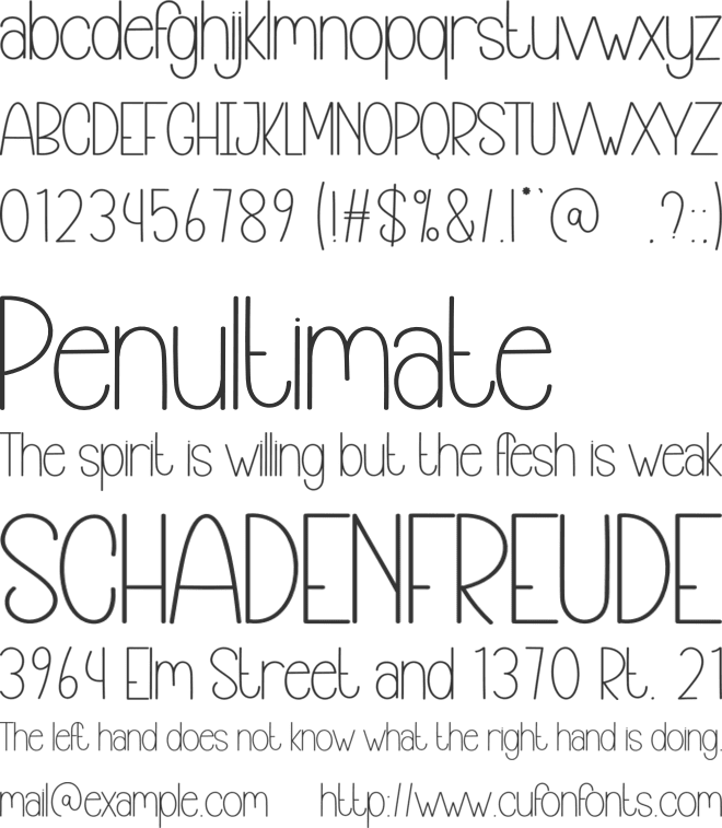 Minimalis Christmas font preview