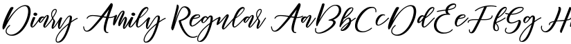 Diary Amily Regular font