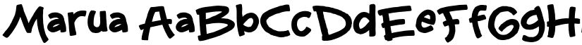 Marua font