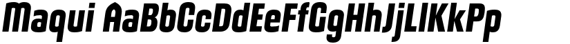 Maqui font
