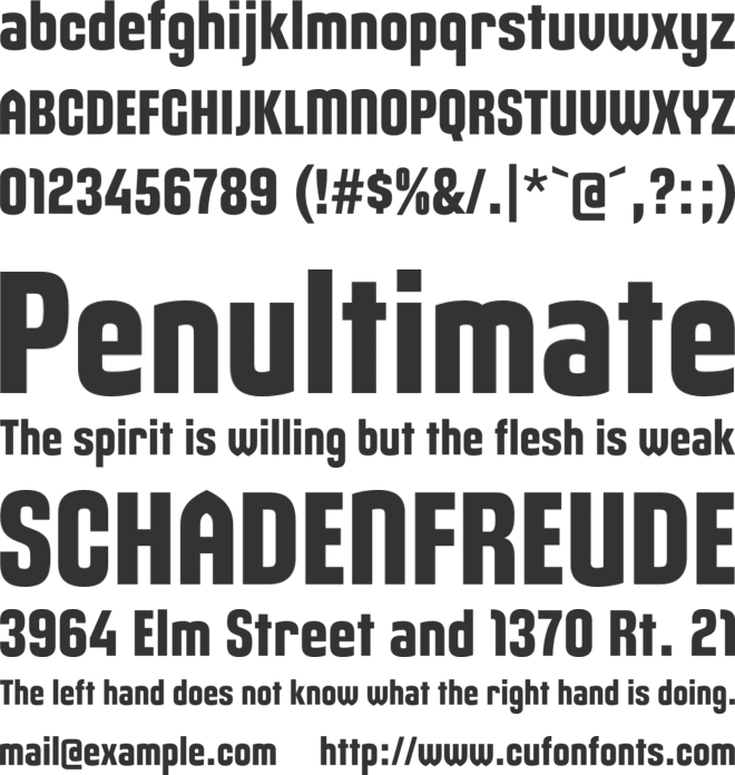Maqui font preview