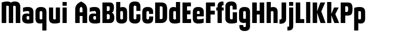 Maqui font