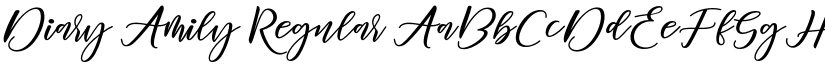 Diary Amily Regular font