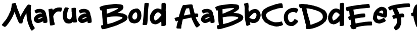 Marua Bold font