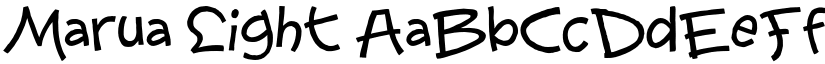 Marua Light font