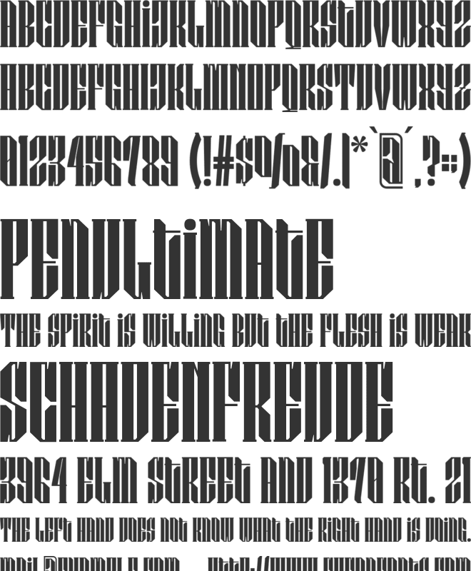 Surge font preview