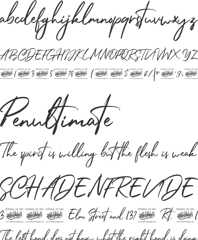Belgium Catherine font preview