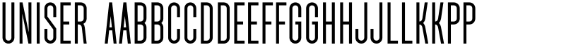 Uniser font download